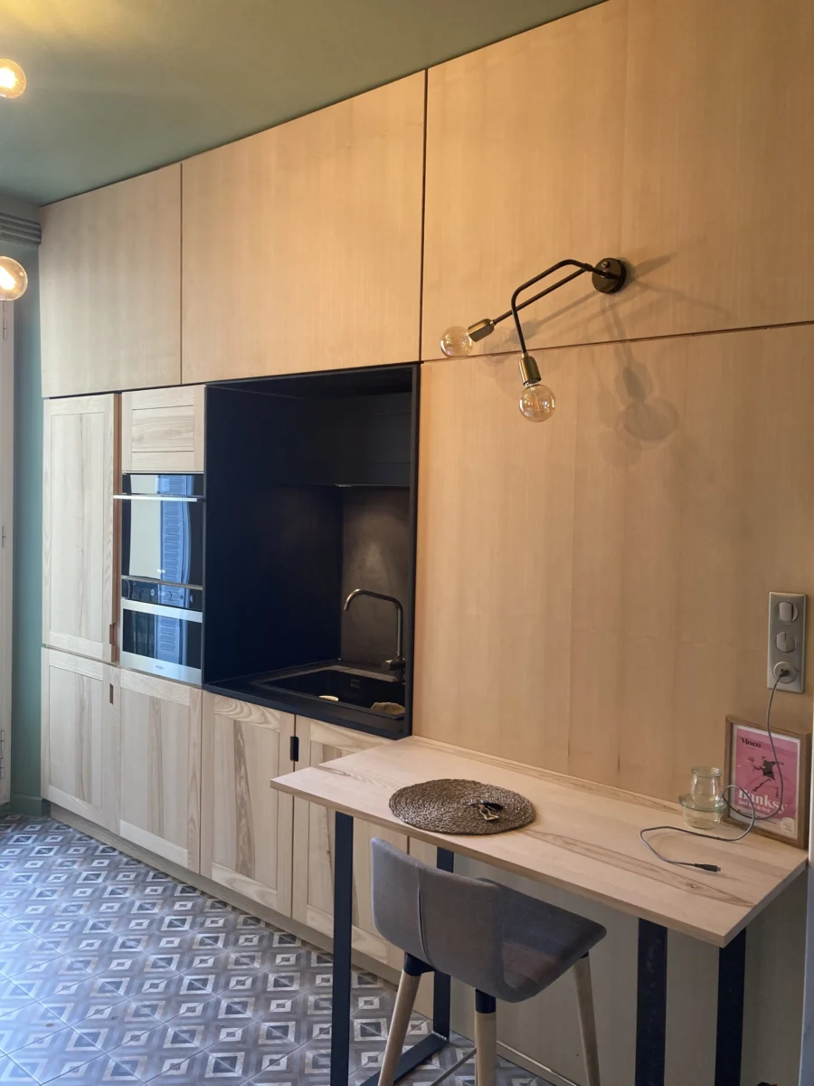 Cuisine et plan d’angle